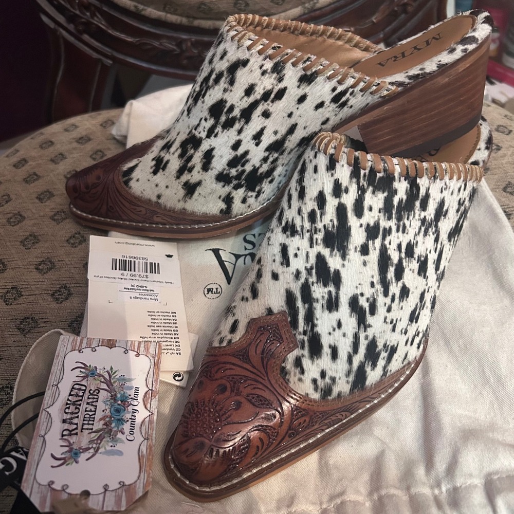 Myra Bag Black and Brown Ankle Booties